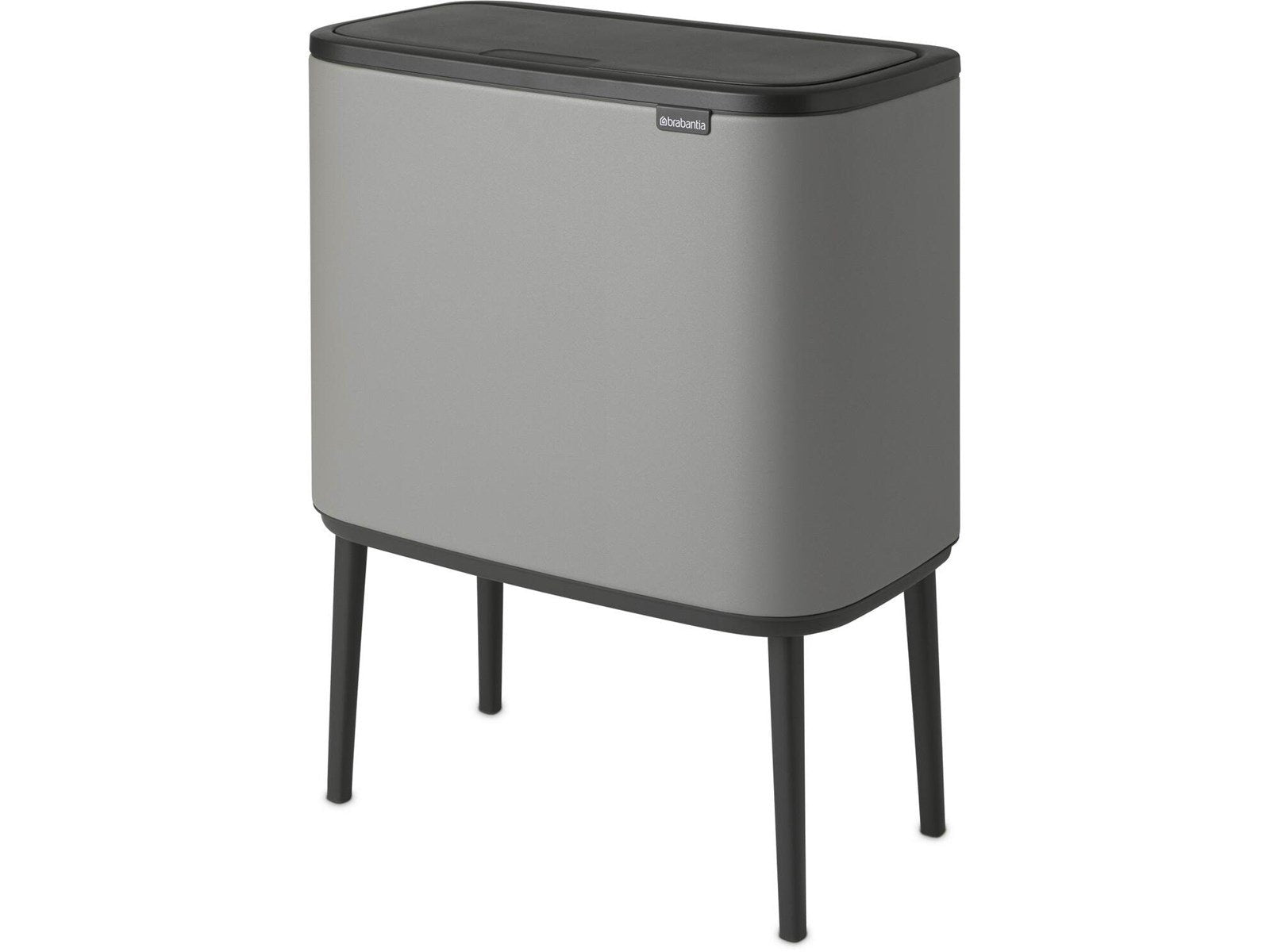 brabantia Bo Touch Bin Mineral Concrete Grey 3 x 11 L brabantia Bo Touch Bin Mineral Concrete Grey 3 x 11 L